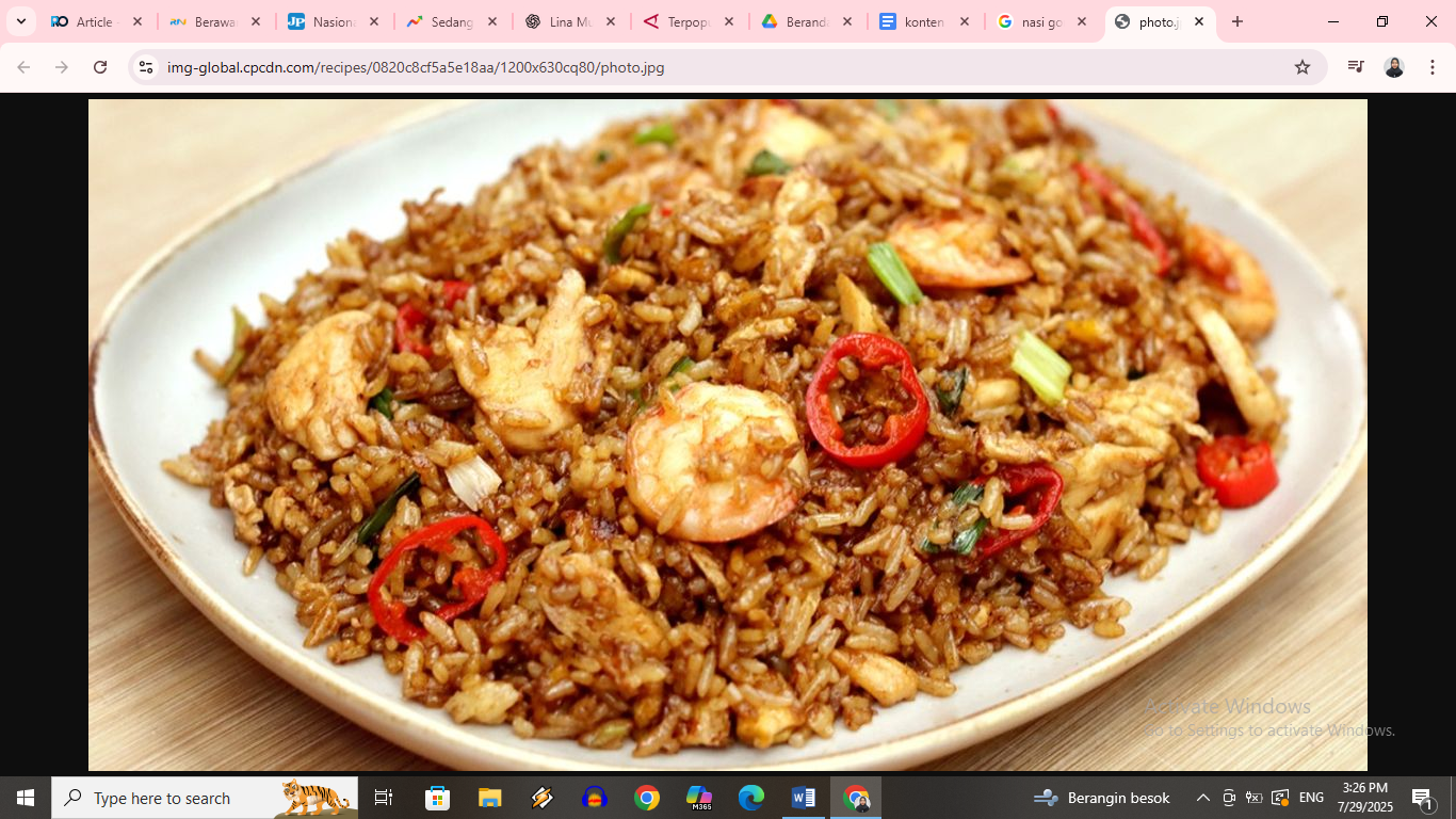 Resep nasi goreng solaria dari Chef Devina