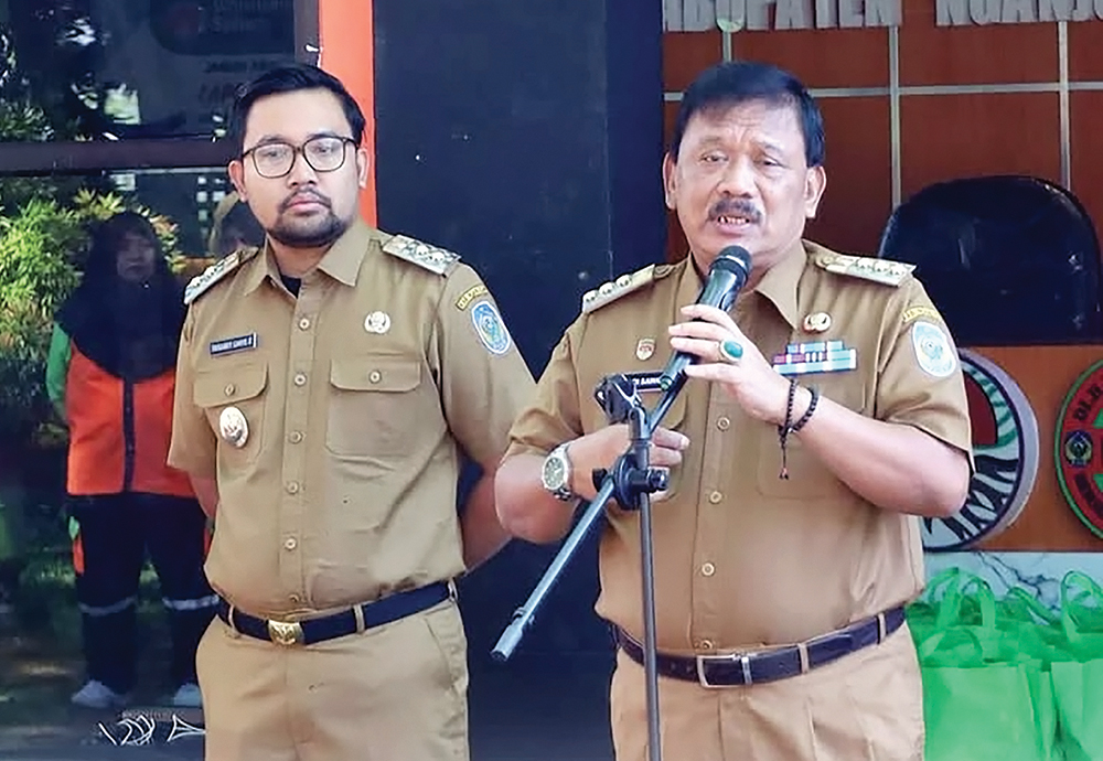 Bupati Marhaen Djumadi dan Wabup Trihandy Cahyo Saputro