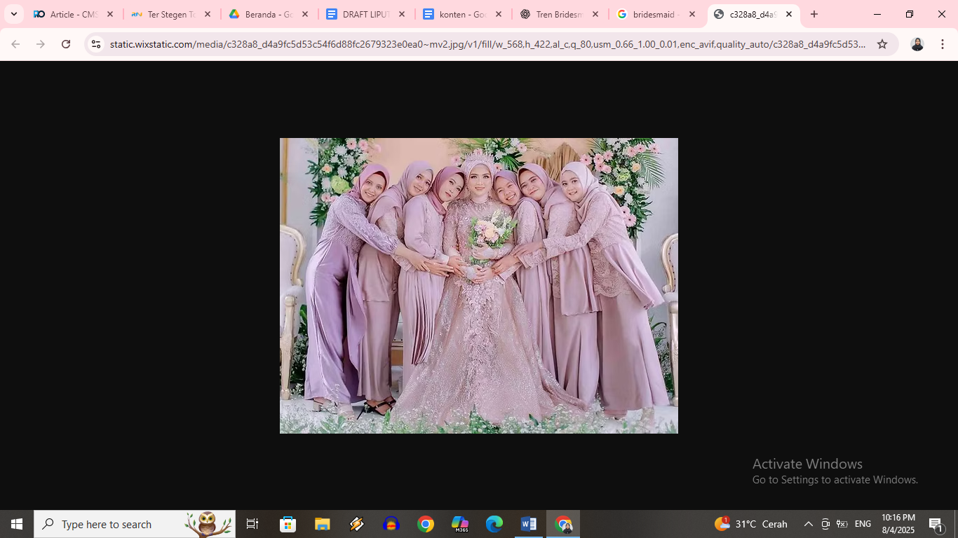 Tren bridesmaid menurut MUA dan WO