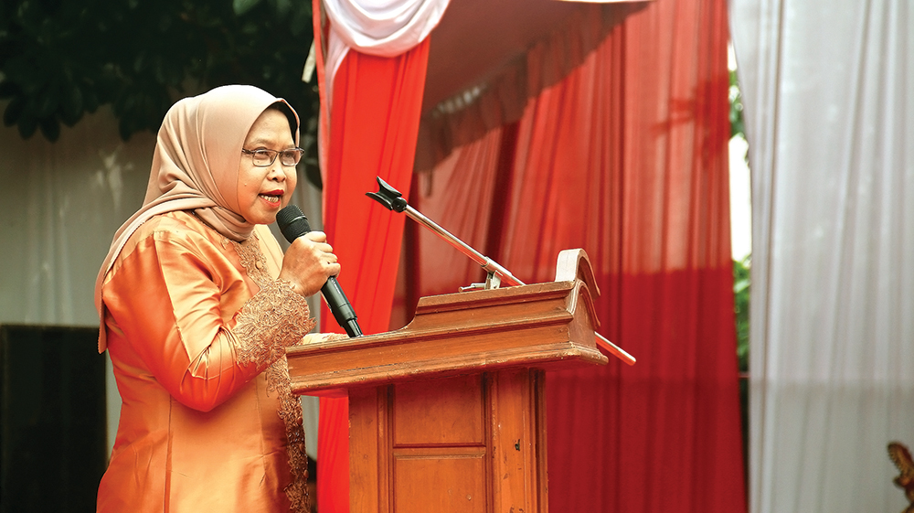 MUTASI: Sri Handariningsih saat jadi kepala disporabudpar. Sekarang dia jadi kepala disperindag.