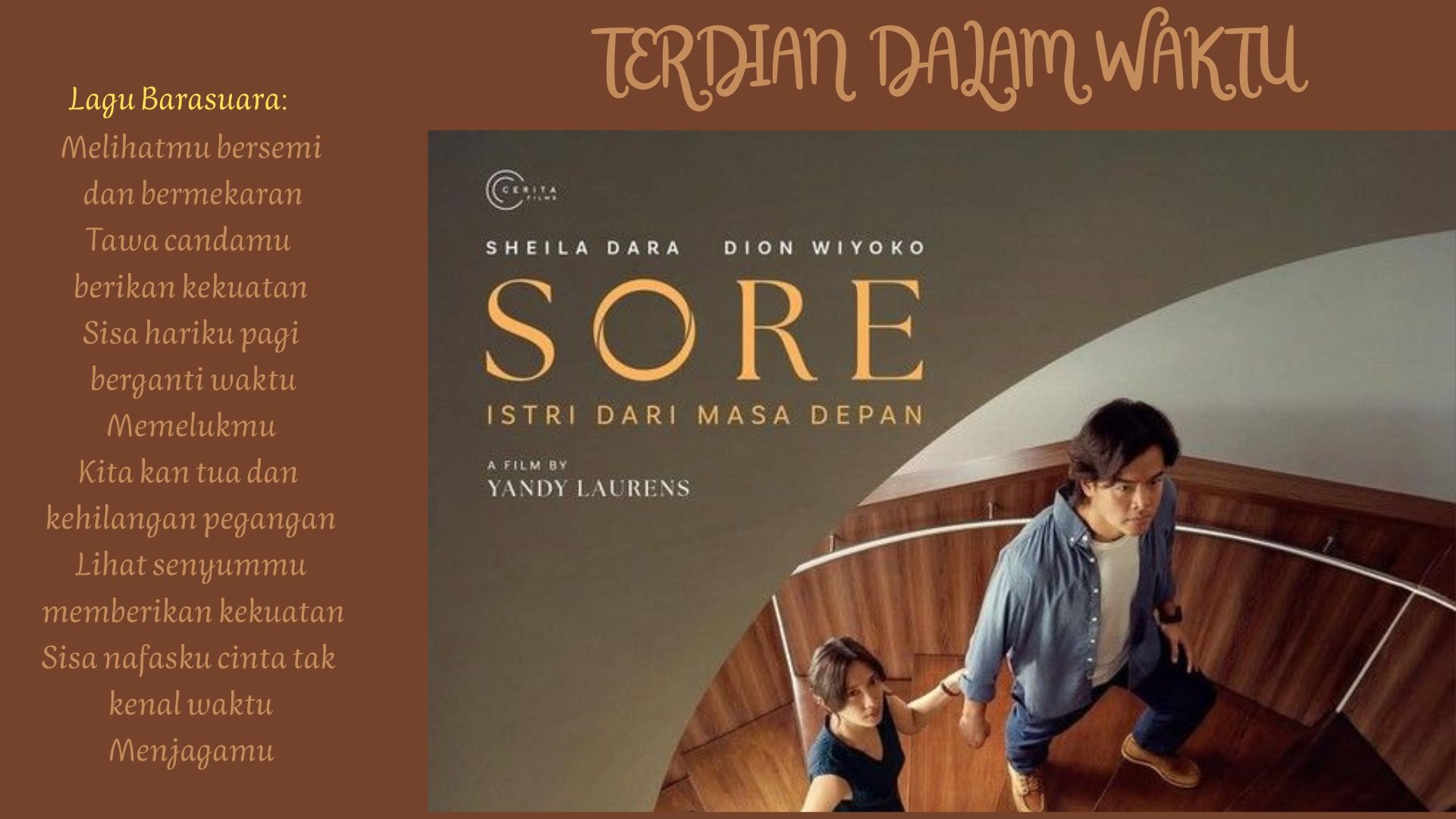 OST Film Sore- Terdiam Dalam Waktu