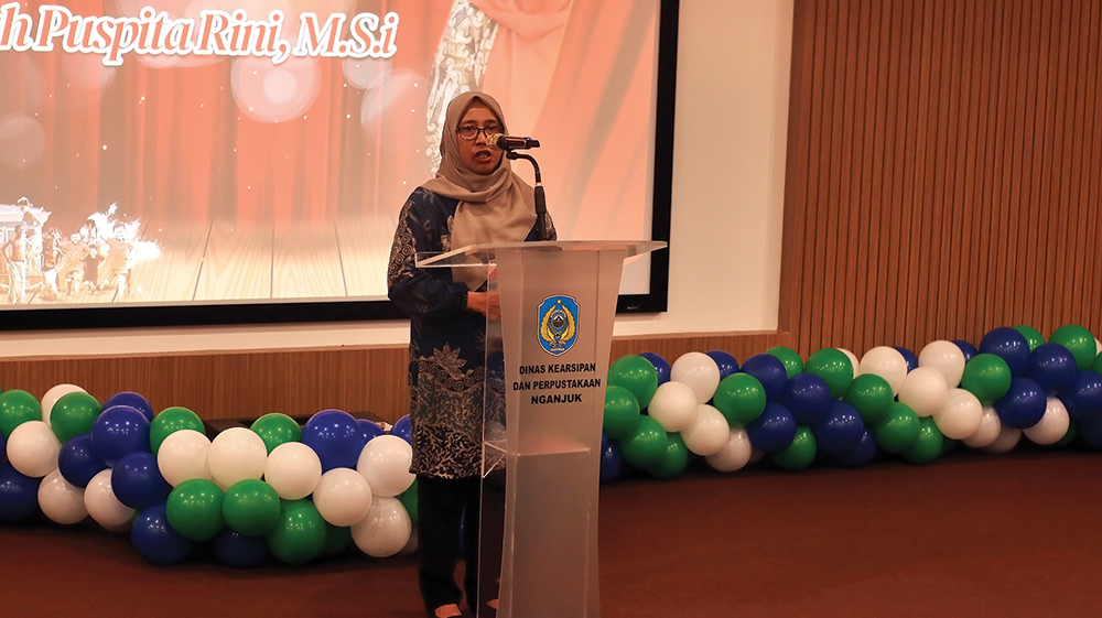 TARGET TINGGI: Kepala BPKAD Nganjuk Dyah Puspita Rini pasang target raih WTP 2025.