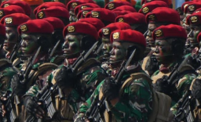 Kopassus dikukuhkan sebagai pasukan elite.