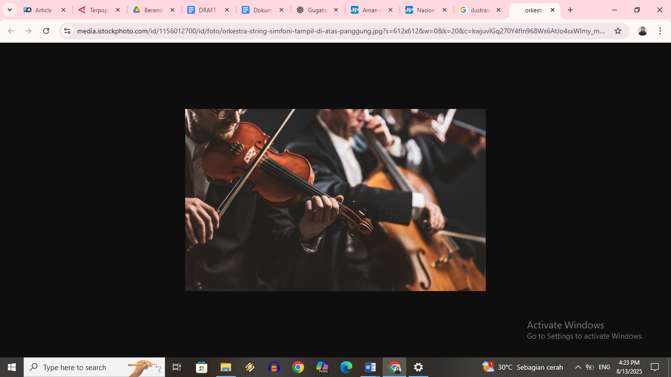 ilustrasi musik klasik