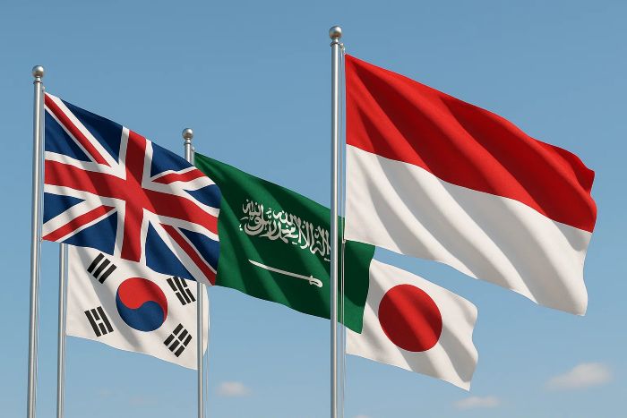 Ilustrasi Bendera Berbagai Negara