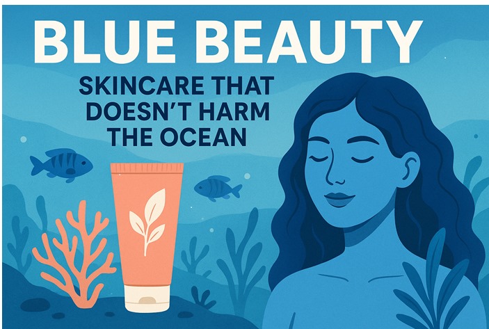 Ilustrasi Blue Beauty Generated by Sora AI