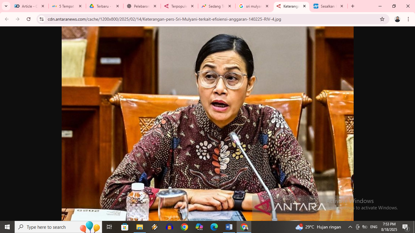 PGRI singgung Sri Mulyani