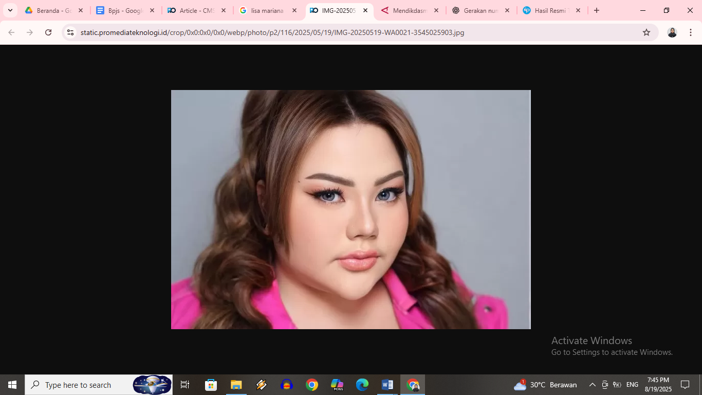 Hasil tes DNA anak Lisa Mariana diumumkan