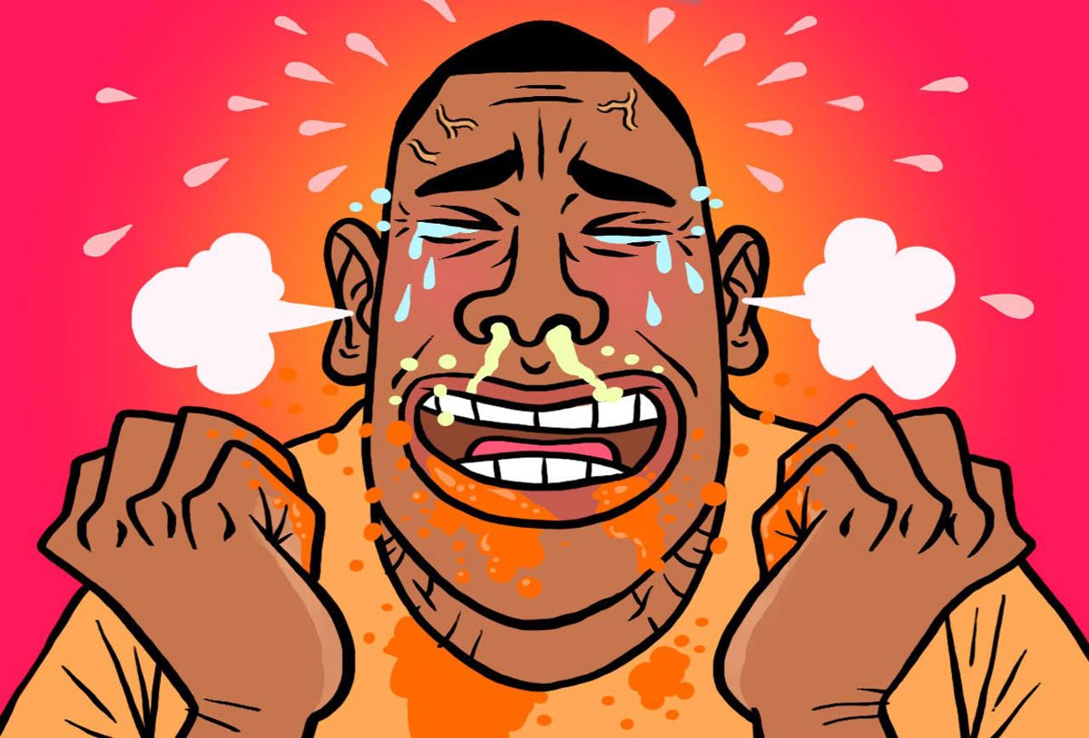 Ilustrasi Reaksi Pedas