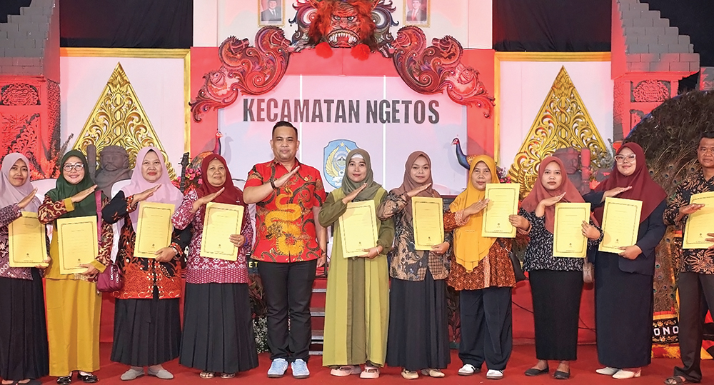 Perayaan HUT ke-80 Kemerdekaan RI di Kecamatan Ngetos berlangsung semarak dan aman.