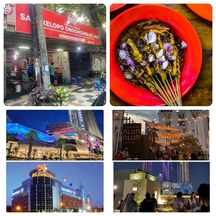 Surabaya, kota dengan dua wajah kuliner: Sate Kelopo Ondomohen yang legendaris dan kafe-kafe kekinian penuh gemerlap