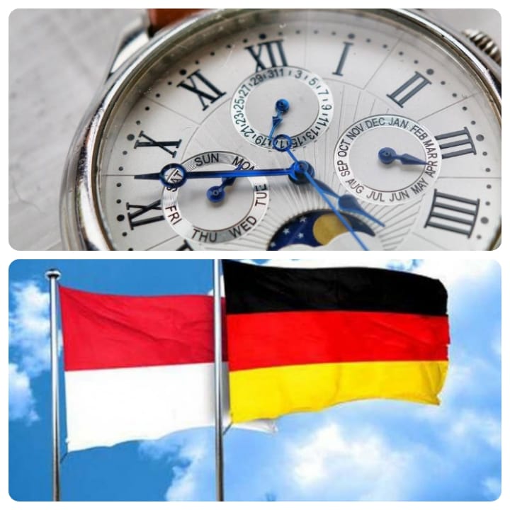 Kontras budaya waktu antara Jerman dan Indonesia yang khas.