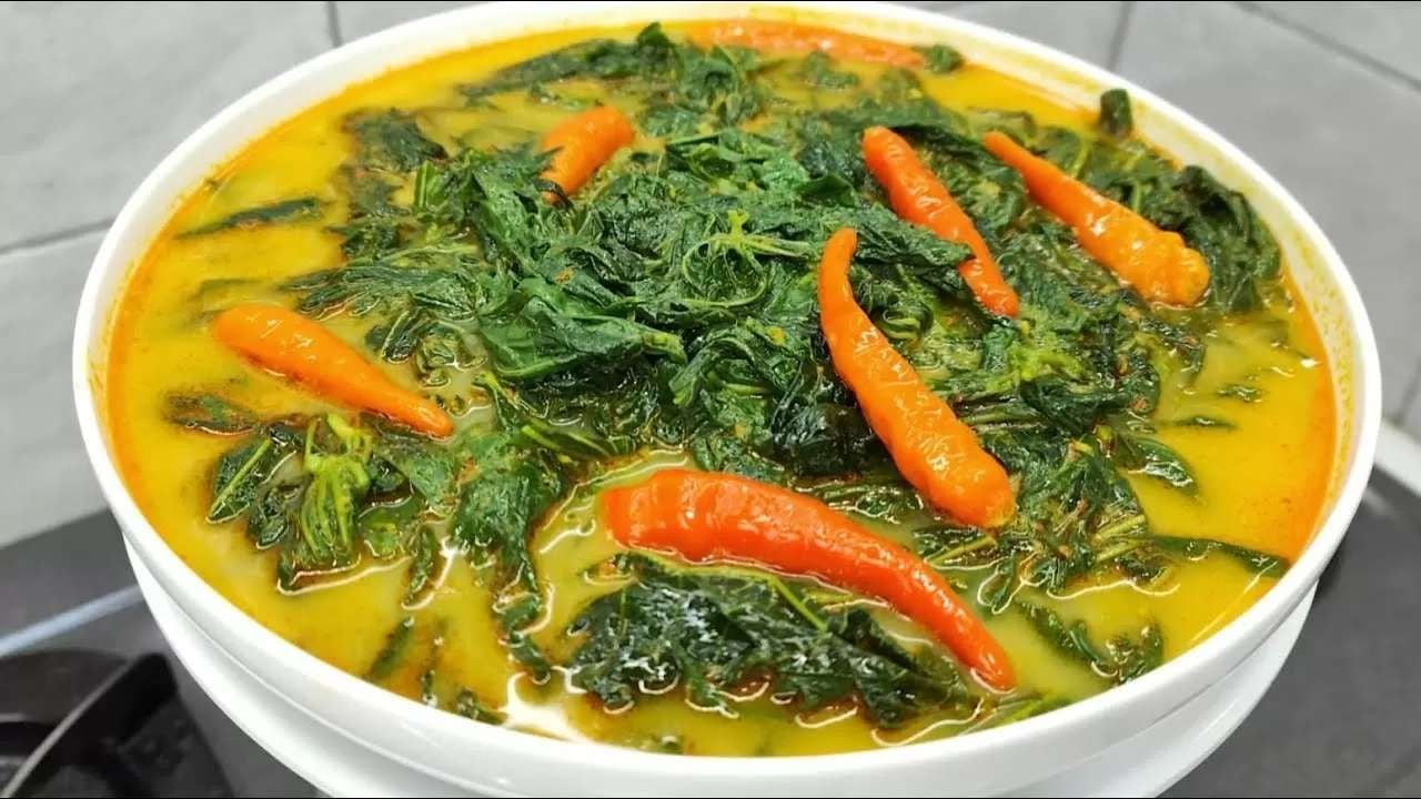 Hangat & gurih! Sayur daun singkong santan, teman nasi paling juara.