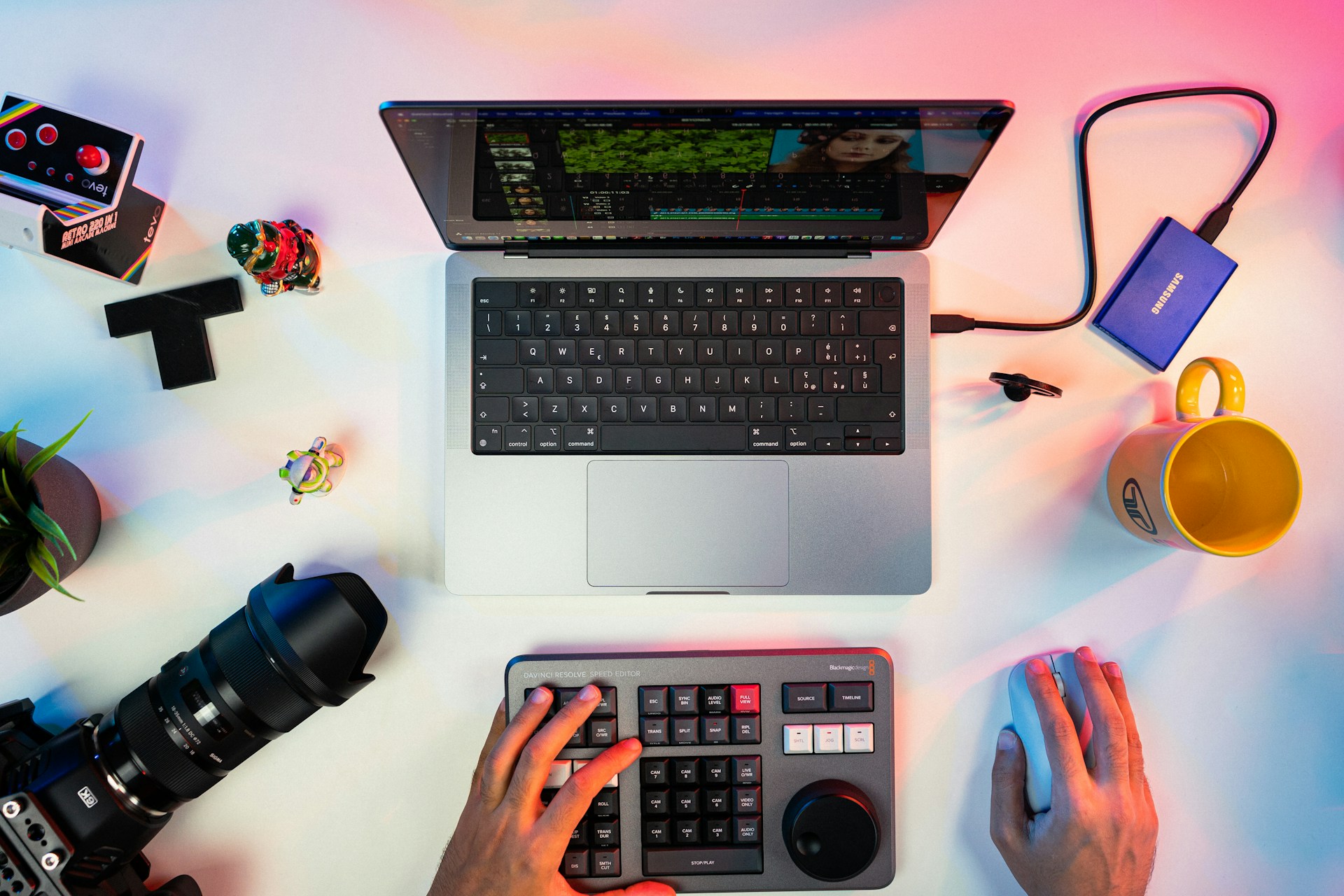Content Creator at work