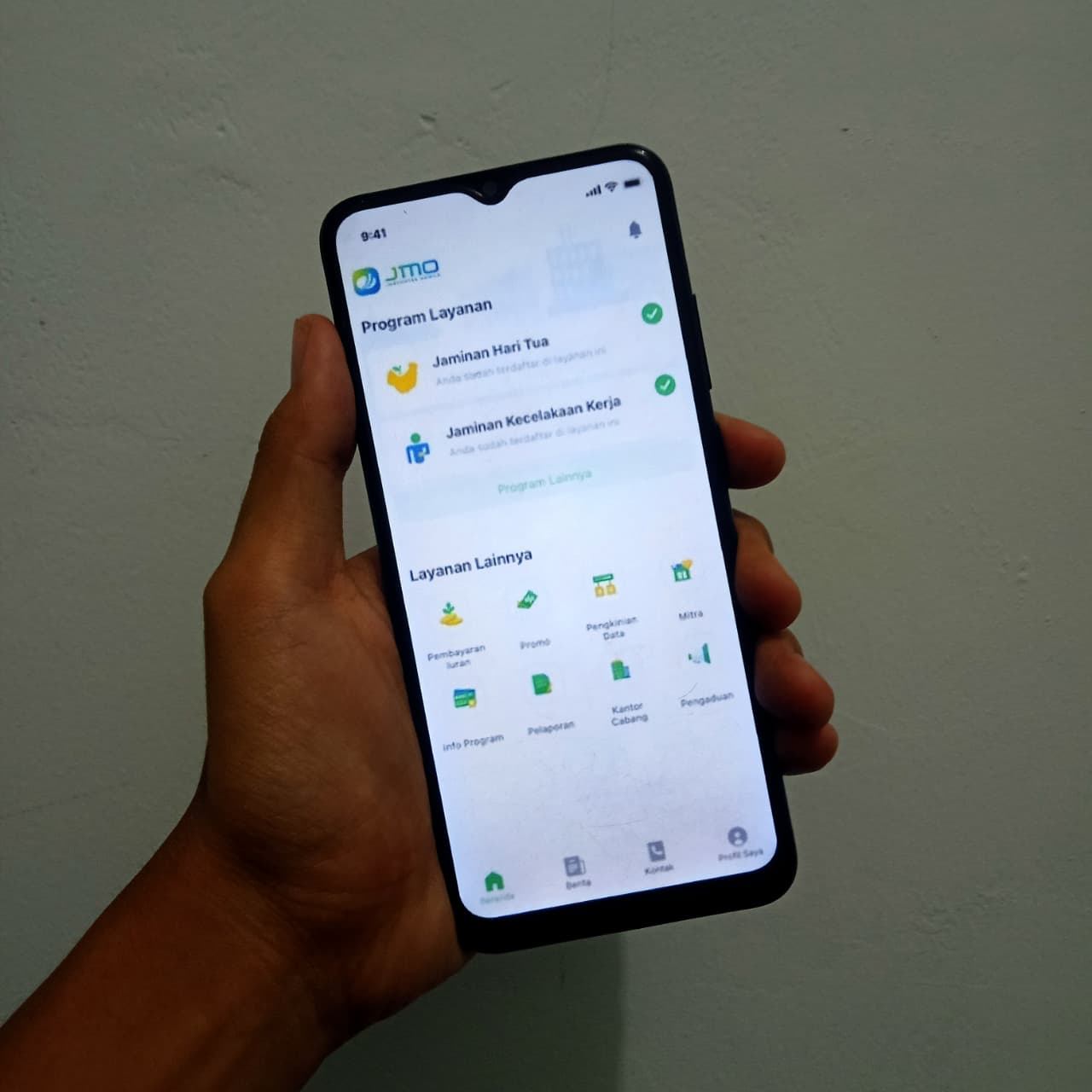 Ilustrasi aplikasi JMO