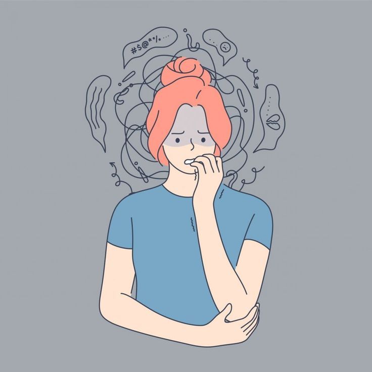 Ilustrasi seseorang yang merasa cemas