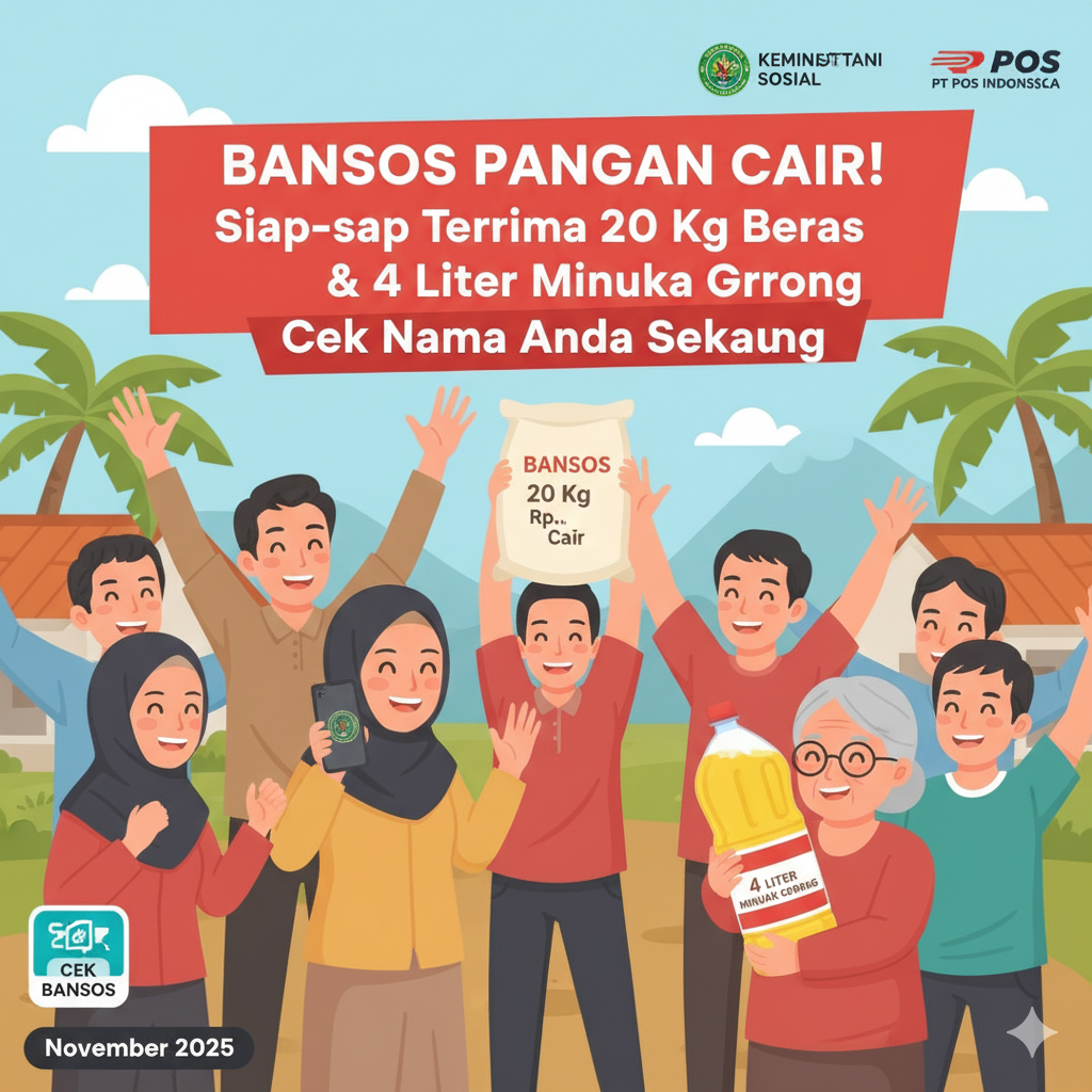 Ilustrasi Bansos Pangan Cair