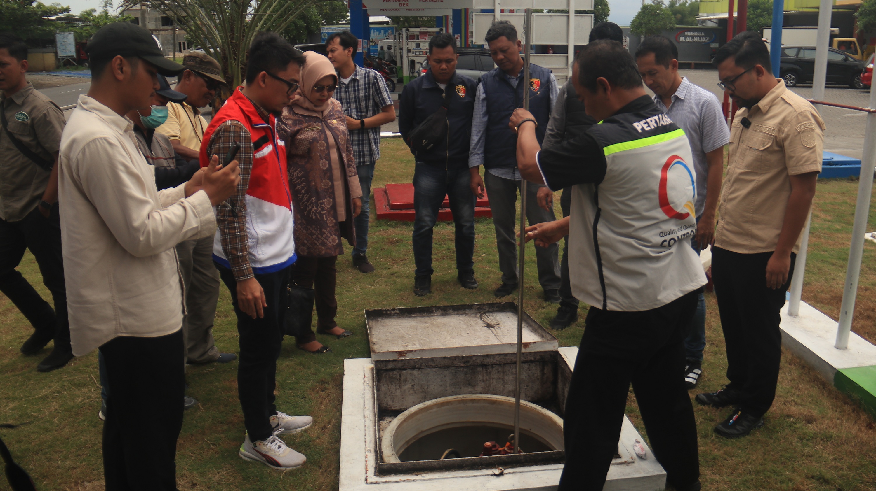 Wakil Bupati Nganjuk Trihandy Cahyo Saputro melakukan sidak