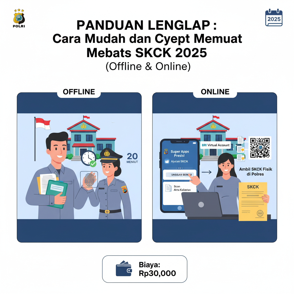 Ilustrasi panduan membuat skck
