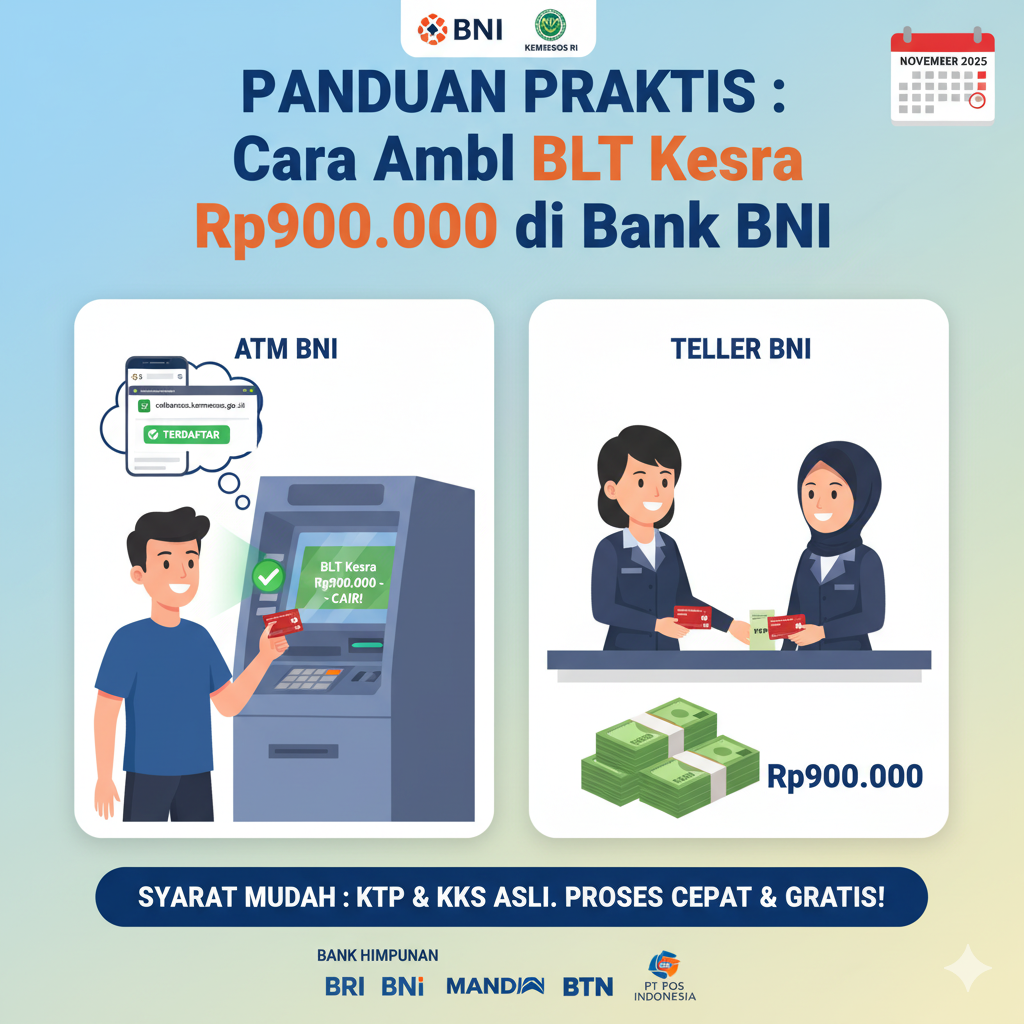 Ilustrasi Panduan Praktis Ambil BLT Kesra