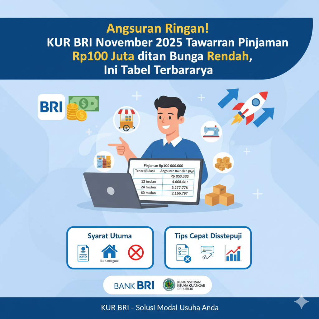 Ilustrasi KUR BRI November 2025