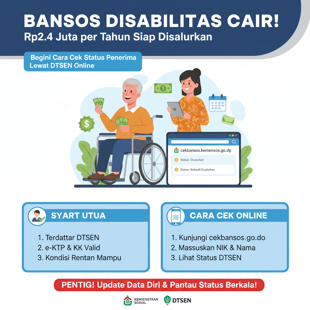 Ilustrasi Bansos Disabilitas