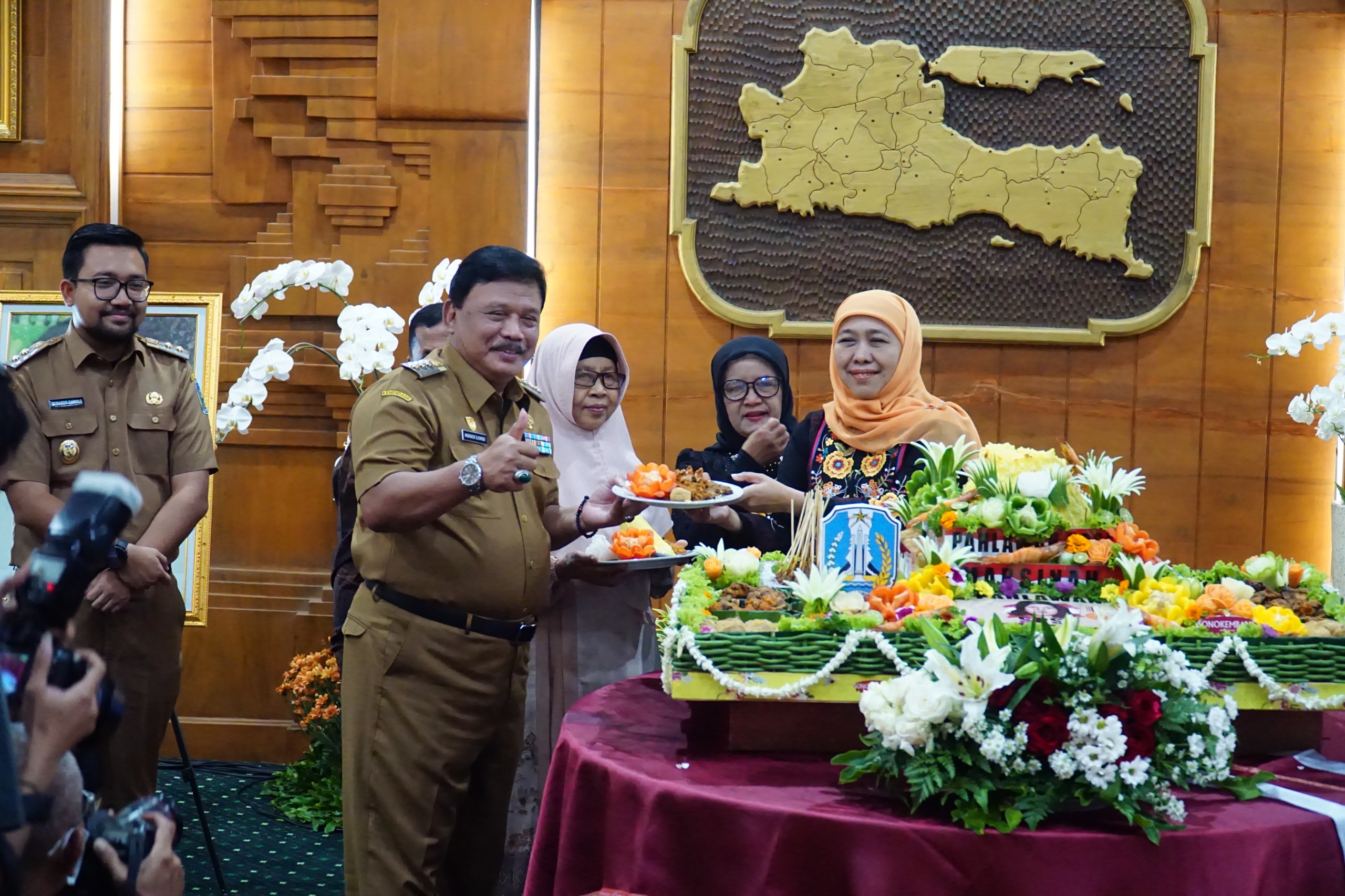Tasyakuran di Gedung Negara Grahadi