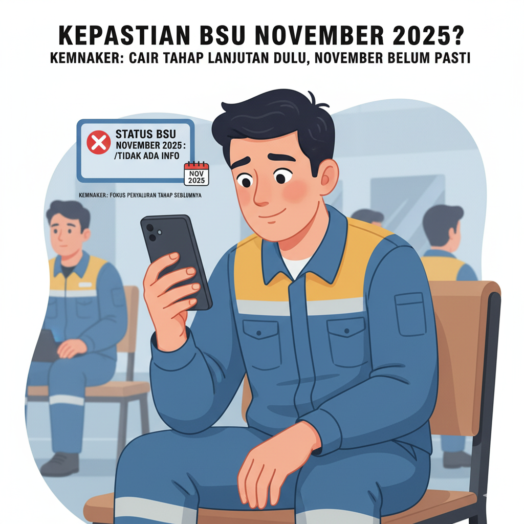 Ilustrasi Kepastian BSU November 2025