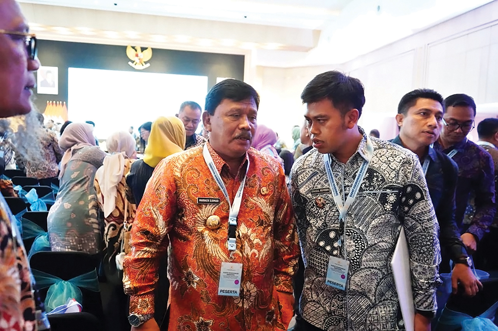 SUKSES TEKAN STUNTING: Kang Marhaen hadir di Gedung Adhyatma Kementerian Kesehatan RI.