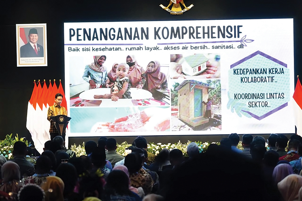 BERI APRESIASI: Wapres RI Gibran Rakabuming Raka menjelaskan tentang penanganan komprehensif di bidang kesehatan.