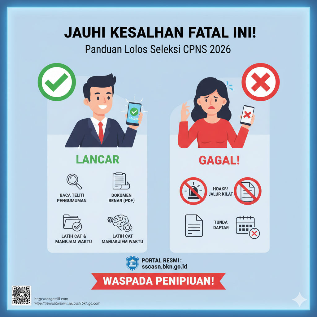 Ilustrasi Tips Sukses Lolos CPNS 2026