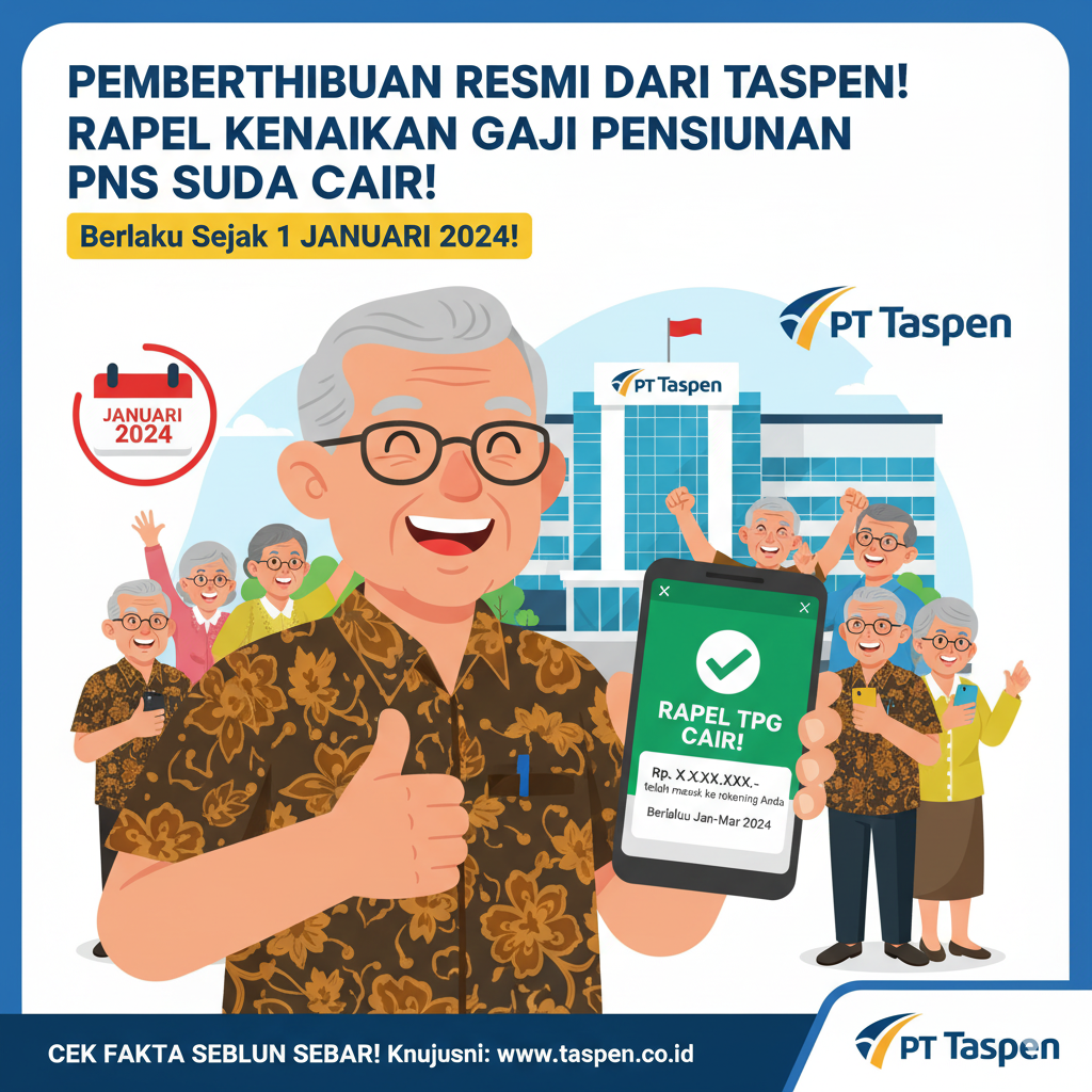 Ilustrasi Pemberitahuan Gaji Pensiunan PNS