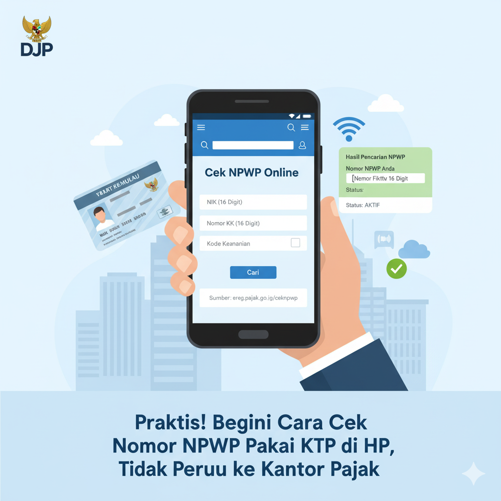 Ilustrasi Cara Cek NPWP Online