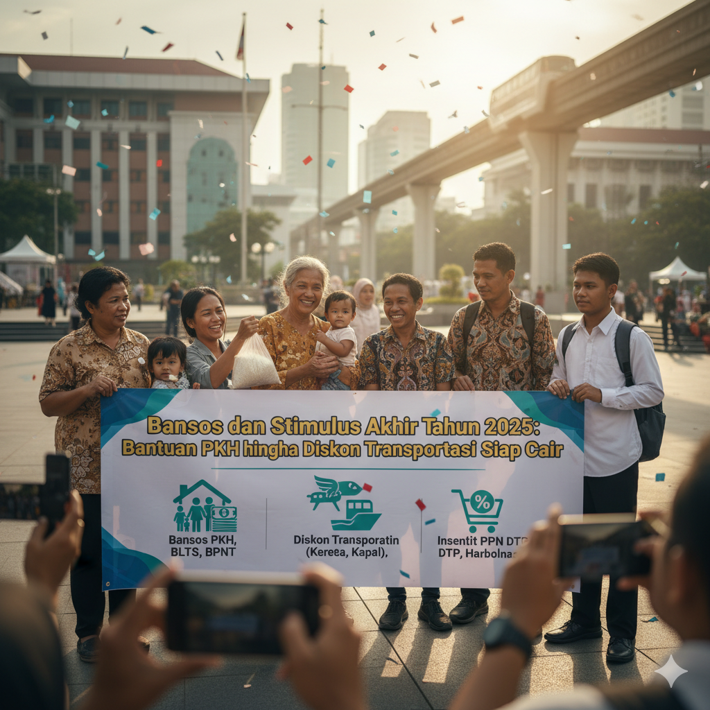 Bansos dan Stimulus Akhir Tahun 2025: Bantuan PKH hingga Diskon Transportasi Siap Cair