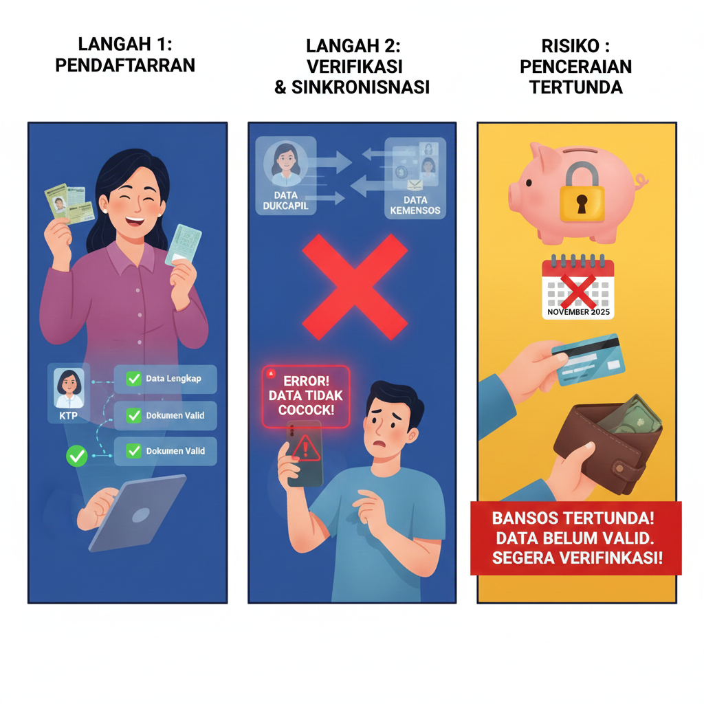 Ilustrasi Penting! Pencairan Bansos November 2025 Terancam Tertunda Jika Data Belum Diverifikasi