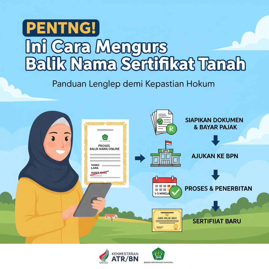 Ilustrasi Penting! Ini Cara Mengurus Balik Nama Sertifikat Tanah, Panduan Lengkap demi Kepastian Hukum