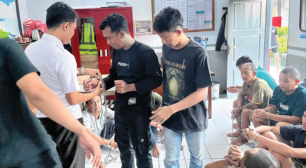 PINDAH: Sebelas warga binaan di Rumah Tahanan Nganjuk dipindah ke Lapas Tulungagung karena rutan mengalami overload.