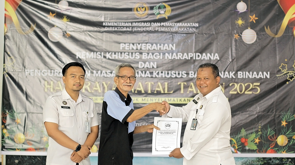 DAPAT REMISI NATAL: Subianto menerima pengurangan hukuman karena berkelakuan baik.