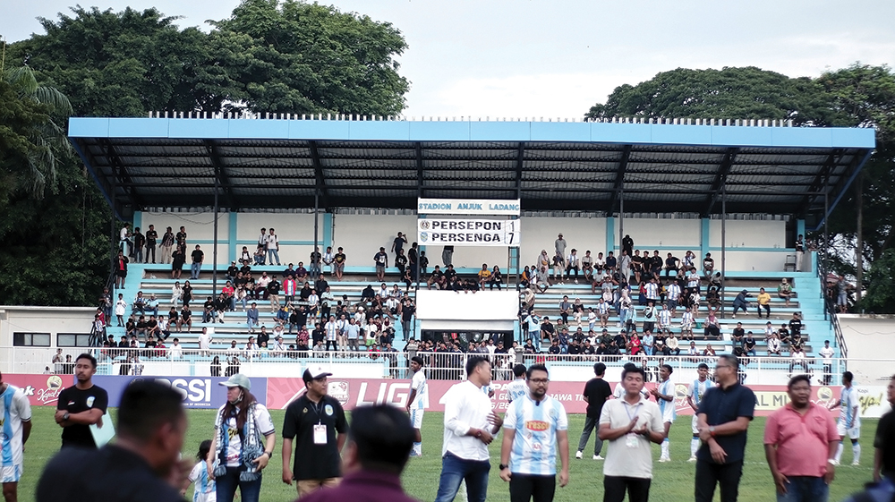 TUAN RUMAH 16 BESAR: Stadion Anjuk Ladang ditunjuk jadi tempat pertandingan grup LL Liga 4 Jatim.