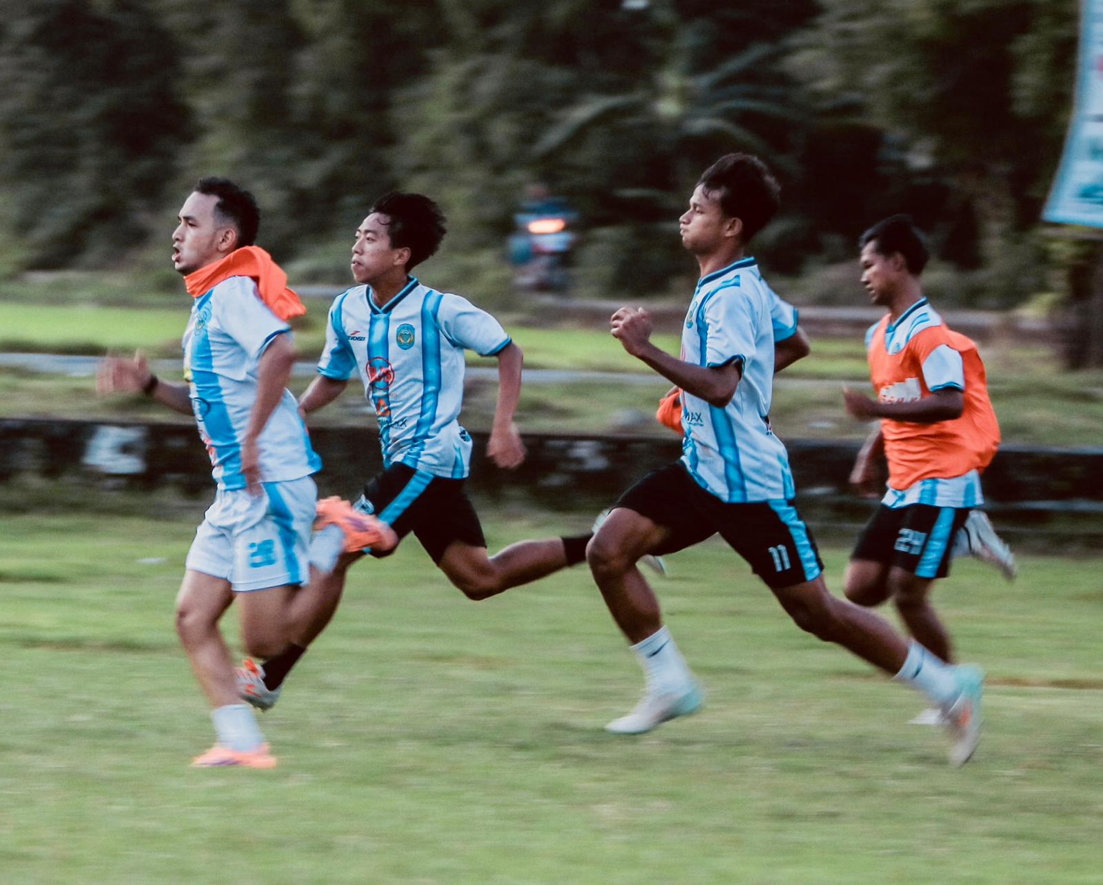 Mario Ramadhan saat berlatih bersama Tim Persenga Nganjuk