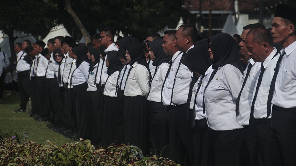 Pemerintah Kabupaten (Pemkab) Nganjuk telah menyiapkan Rp 54 miliar untuk gaji untuk para PPPK paruh waktu.