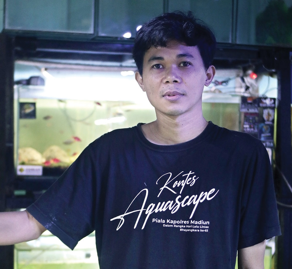 ULET: Brendi Persia East, pengusaha aquascape di Kabupaten Nganjuk.
