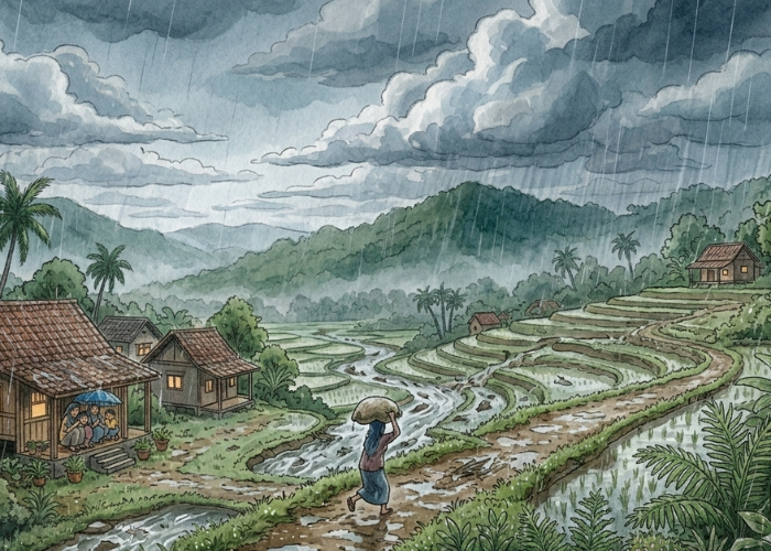ILISTRASI: Hujan