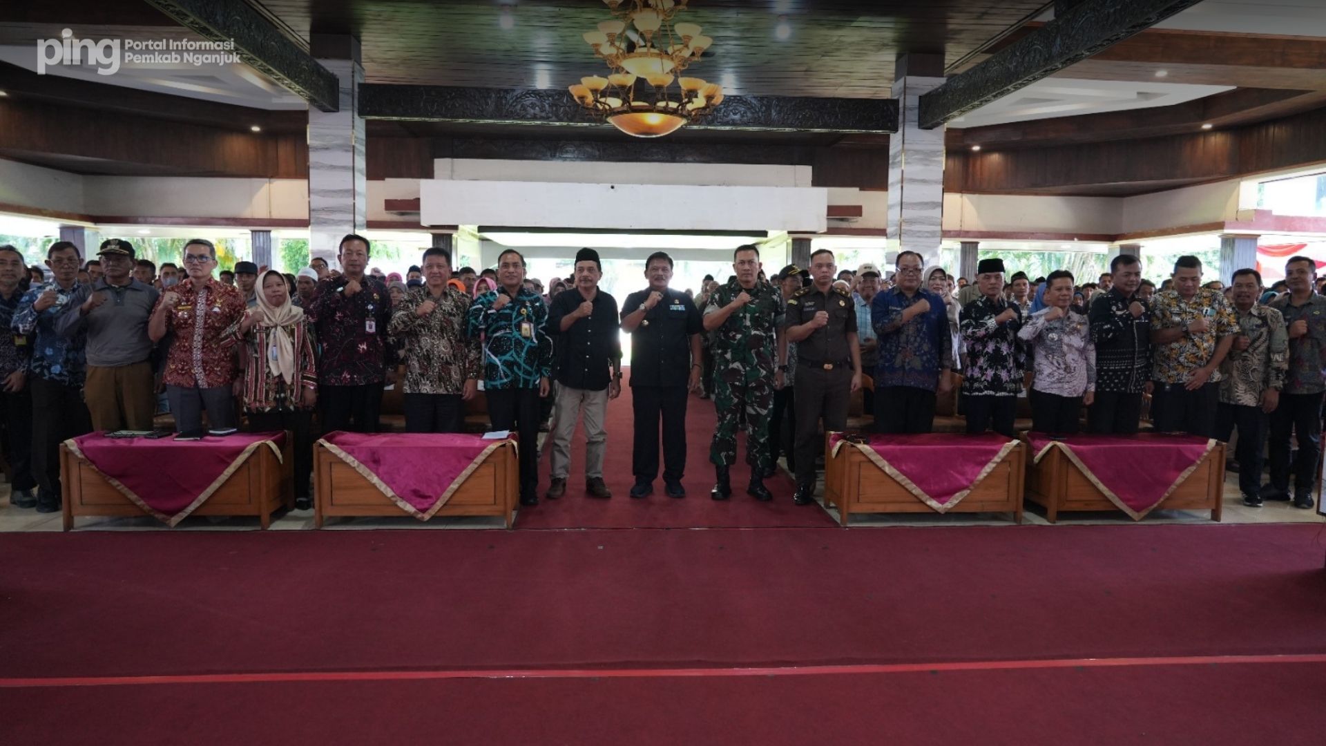 Ketua DPRD Nganjuk Tatit Heru Tjahjono mengikuti sosialisasi di KRT Sosrokoesoemo (13/3)