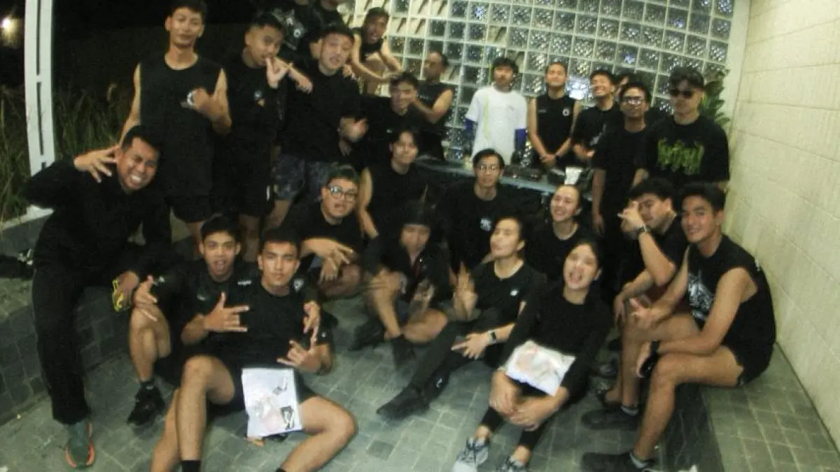 Komunitas hydratedclub yang rutin menggelar kegiatan balap lari di Kabupaten Nganjuk