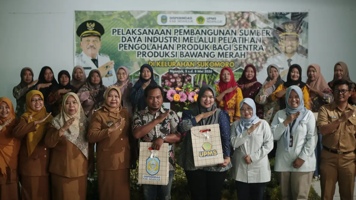 Pelatihan yang digelar oleh DIsperindag Nganjuk dan UPMS