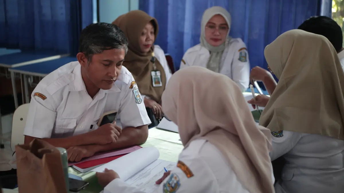 Cabdindik Jatim Wilayah Nganjuk melakukan verifikasi kelulusan