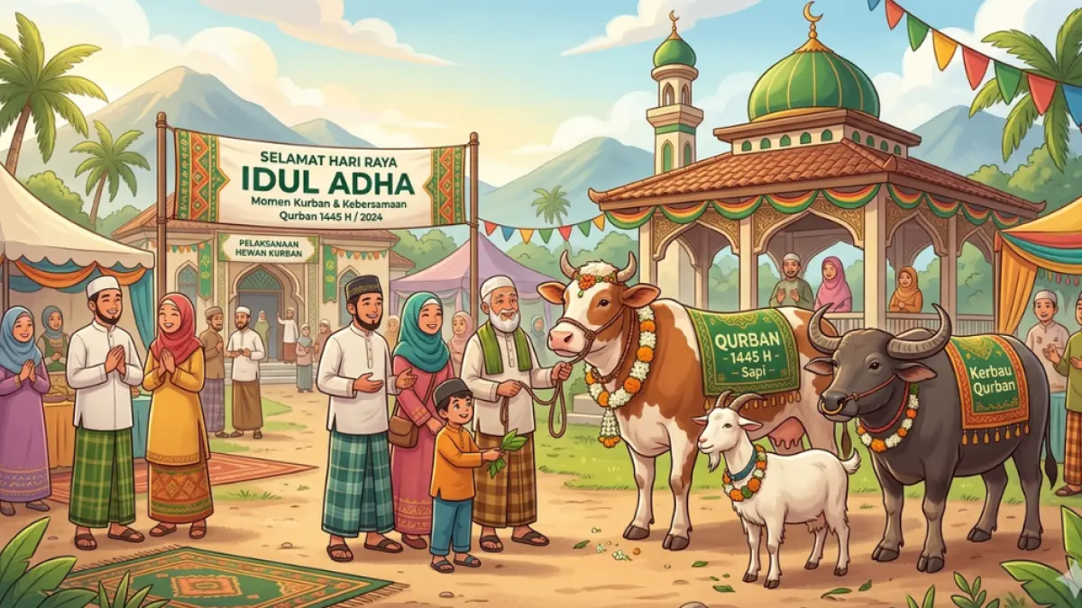 Ilustrasi Idul Adha (Gemini AI)