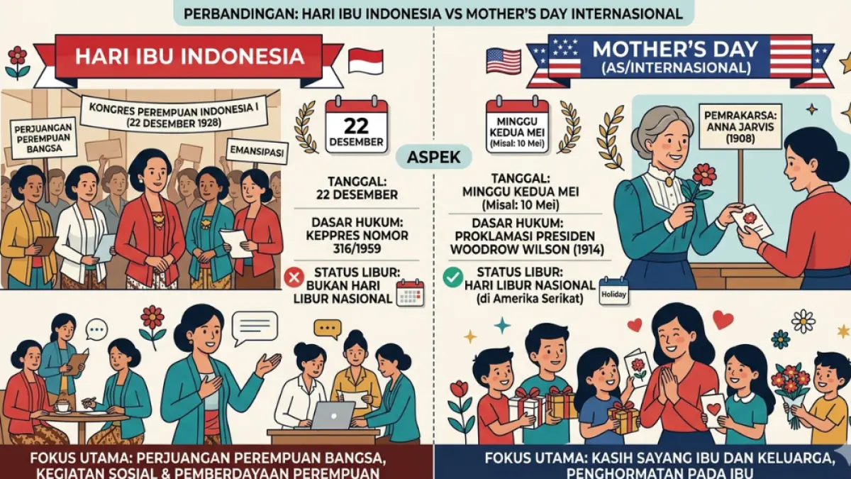 Perbedaan Hari Ibu dan Mother