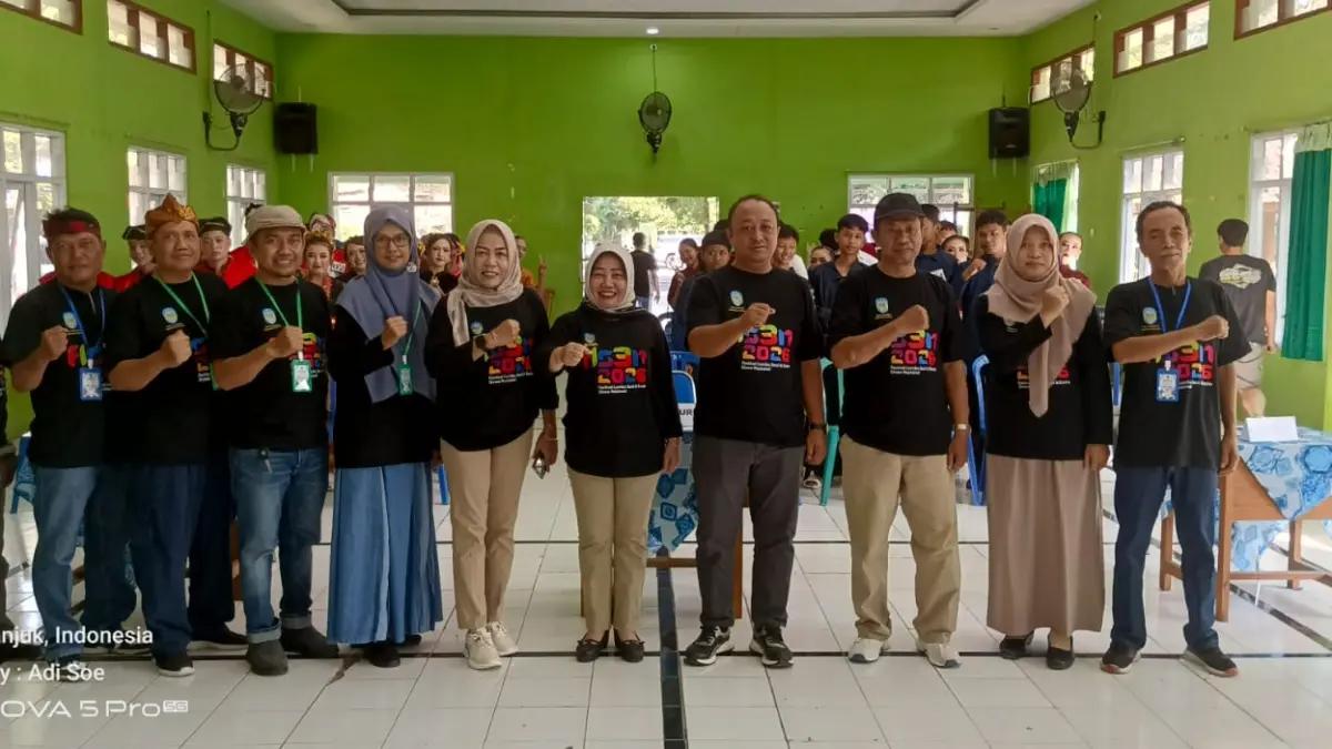 FLS3N tingkat SMP yang digelar oleh Dinas Pendidikan (Disdik) Nganjuk